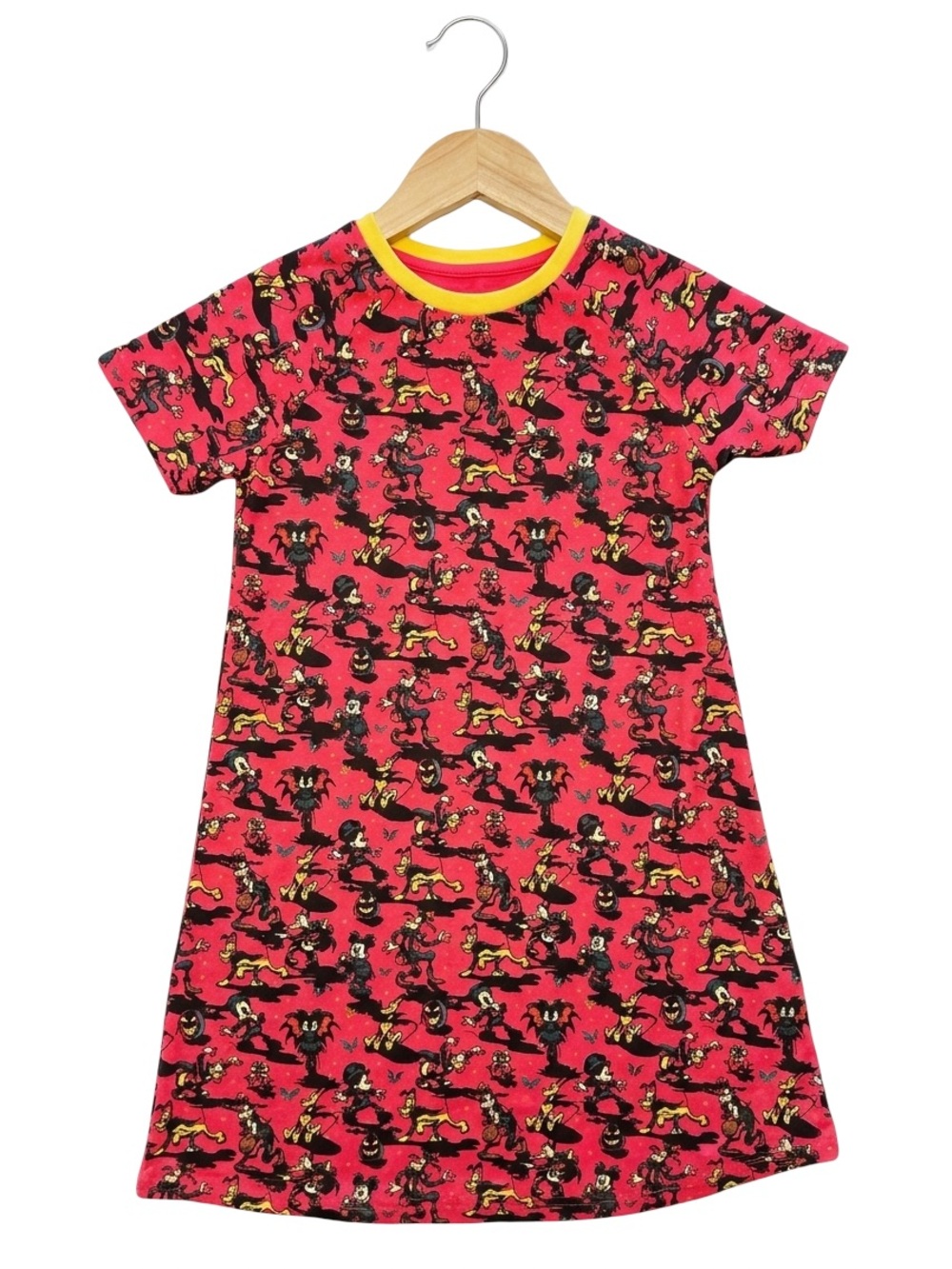 Disney Parks Girls Halloween Nightshirt Mickey Friends Pink Nightgown 13 L NWOT